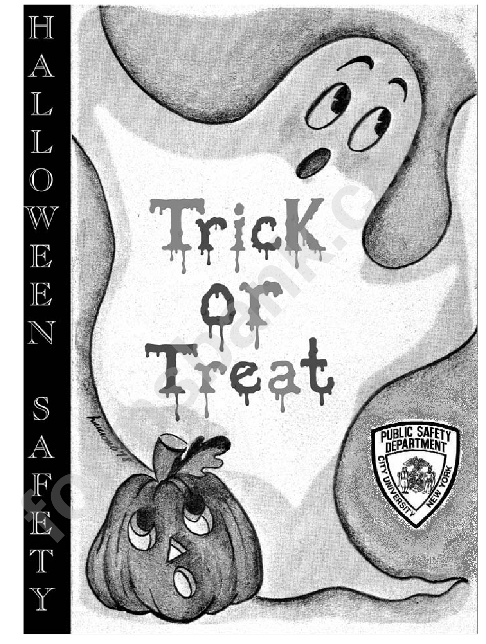 Trick Or Treat Coloring Sheets
