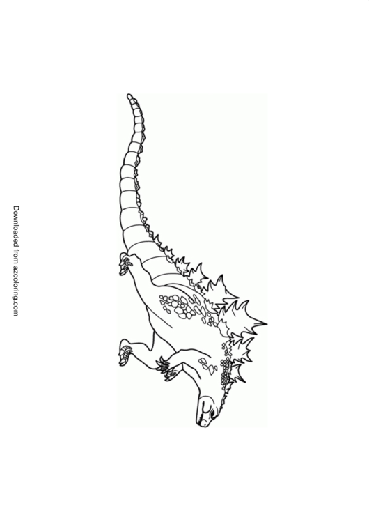 Godzilla Coloring Sheet Printable pdf