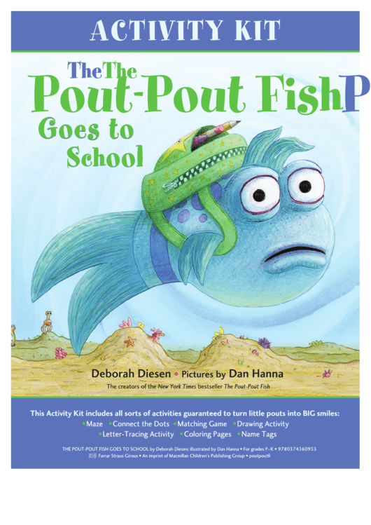 Pout Pout Goes School Activity Sheets Printable pdf