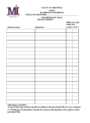 Faculty Meeting And/or In-service Training Sign-in Sheet