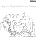 Spyro - Skylanders Academy Coloring Sheet