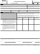 Fillable Form 720-Cs - Carrier Summary Report Printable pdf