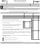 Fillable Form 8917 - Tuition And Fees Deduction - 2016 Printable pdf