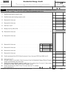 Fillable Form 5695 - Residential Energy Credits - 2016 Printable pdf