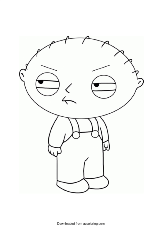 Stewie Griffin Coloring Sheet Printable pdf