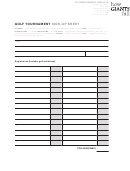 Golf Tournament Sign-up Sheet