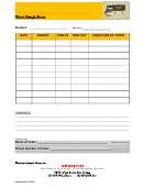 Tutor Sign-in Sheet Template