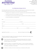 Fillable Adjustment Request Form Printable pdf