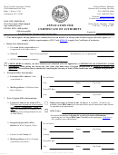 Fillable Form Cf-1 - Application For Certificate Of Authority - 2017 Printable pdf