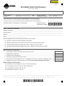 Fillable Montana Form Mhpe - Mobile Home Park Exclusion - 2014 Printable pdf