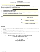 Form 08-450 - Application For Amended Certificate Of Authority