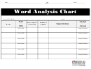 Word Analysis Chart