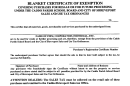 Blanket Certificate Of Exemption - Caddo-shreveport Sales Tax Office