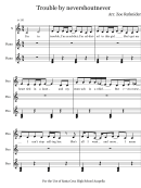Trouble By Nevershoutnever - Music Sheet
