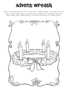 Advent Wreath Coloring Sheet