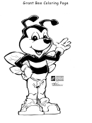 Grant Bee Coloring Page