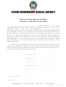 Visual/audio Image Parent Consent And Release Form