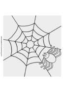 Spider Coloring Sheet