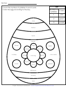 Egg Coloring Sheet With Answers