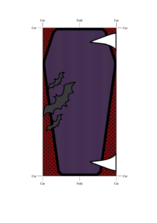 Vampire Bookmark Template Printable pdf