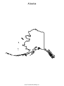 Alaska Blank Map Template