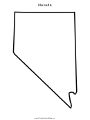 Nevada Blank Map Template