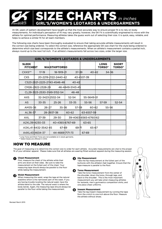 Gk Sportswear Size Chart Printable pdf