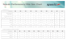 Speedo Female Performance/elite Size Chart