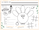 Thanksgiving Kids Activity Sheet