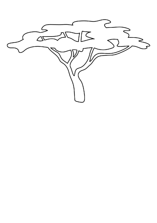 Tree Coloring Sheet Printable pdf