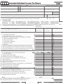 California Form 540x - Amended Individual Income Tax Return - 2011
