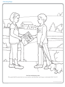Christian Missionary Coloring Sheet