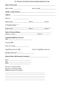 Funeral Information Form Printable pdf