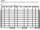 Report Of Unclaimed Securities - 2011