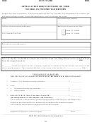 Application For Extension Of Time To File An Income Tax Return Form - 2003
