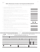 Form Tc00036-2 - Idaho Business Income Tax Payments Worksheets - 2004
