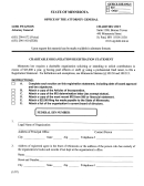 Chartitable Organization Registration Statement - Minnesota Office Of Attorney General