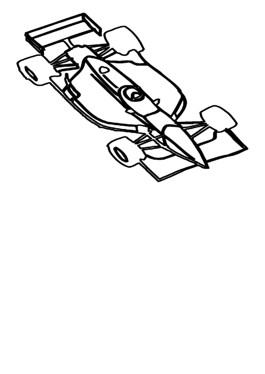 Fast Race Car 2 Coloring Sheet printable pdf download