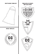 Shuttlecock, Sports And Club Logos And Medal Template