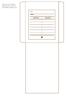 Library Pocket Template