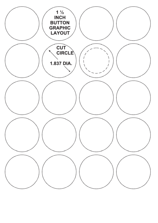 1 Inch Button Graphic Layout Printable pdf