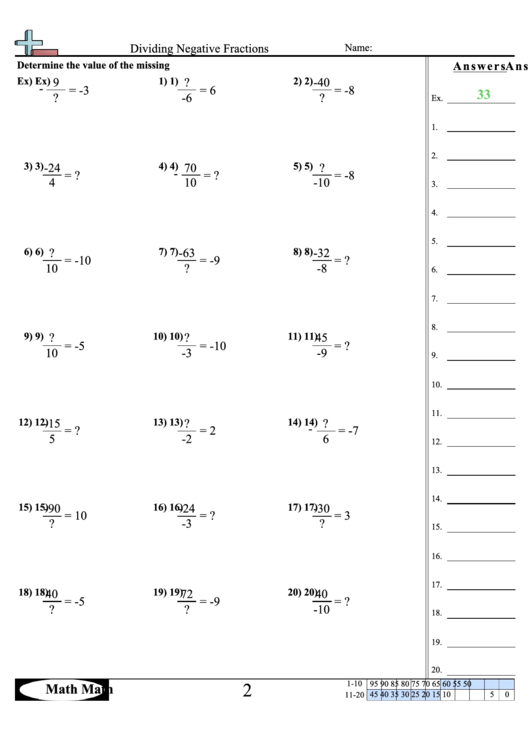 Math Worksheet With Answers Printable pdf