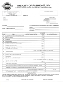 Business & Occupation Tax Return - City Of Fairmont, West Virginia Printable pdf