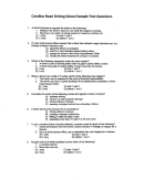 Carolina Road Driving School Sample Test Questions Sheet With Answers