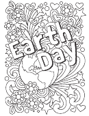 Earth Day Coloring Sheet