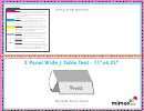 Two-Panel Wide Table Tent Template Printable pdf