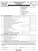 Form Br - Hillsboro Income Tax Return - State Of Ohio - 2008 Printable pdf