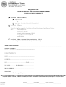 Request For Good Standing And Status Certificates (type Or Print Legibly) - New Mexico Secretary Of State