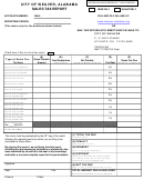 Sales Tax Report - City Of Weaver, Alabama Printable pdf