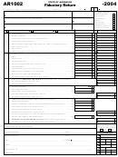 Form Ar1002 - Fiduciary Return - State Of Arkansas - 2004 Printable pdf